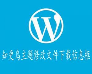 知更鸟主题修改文件下载信息框-去看你博客